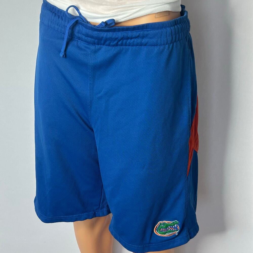 Florida Gators Shorts Men’s L Blue Orange Mesh Basketball NCAA Drawstring